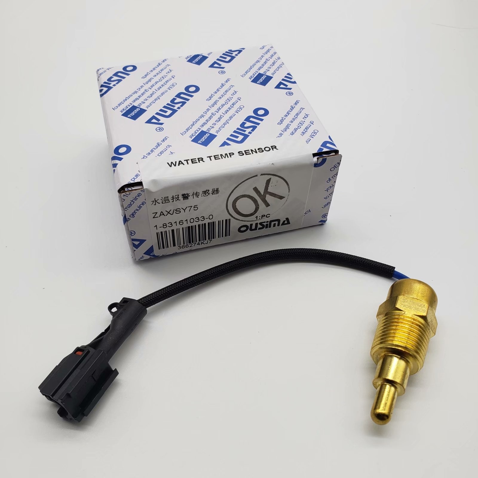 OUSIMSA Engine Parts Sensor 1-83161033-0 Water Temperature Switch 1831610330 For HITACHI Excavator ZAX75 SY75