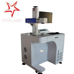Quality Bar Code Fiber Laser Marking Machine Quick For Button / Medical Equipment wholesale