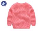 Crew Neck Girls Cardigan Sweaters Spring Knitwear Shell Buttons Diamond