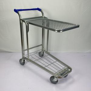 Quality Double Decker Flatbed Heavy Duty Warehouse Trolley 200Kgs Capacity Logo Customized wholesale
