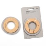 Grey Walrus Shaped Silicone Beech Wooden Teething Rings BPA Free