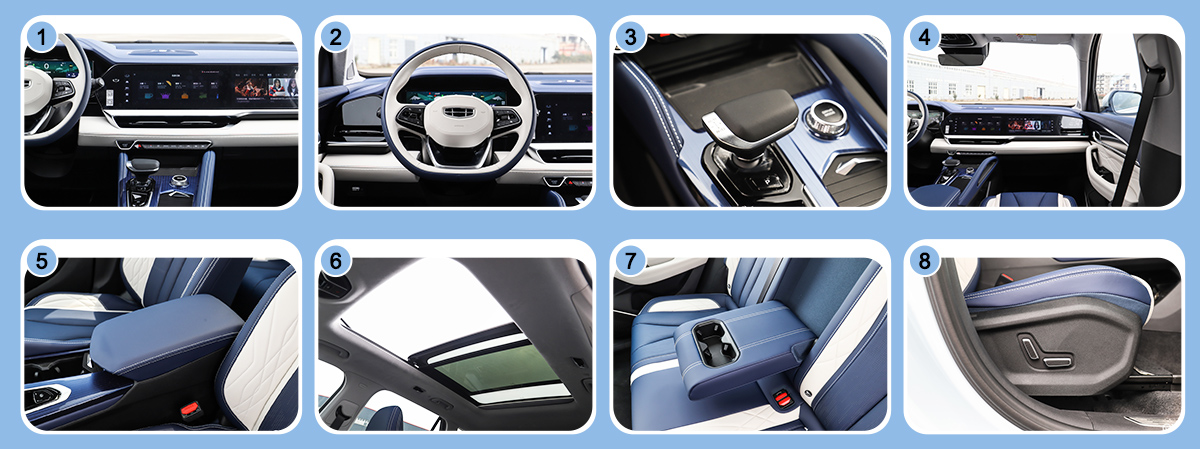 2023 Geely XingYue L Electric Range Extender Oil-electric Hybrid 5 Seats Manual Air Conditioner Left Steering Hybrid