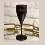 Party Plastic Champagne Flutes Moet Chandon Glass Wine Drinkware Black Red 2