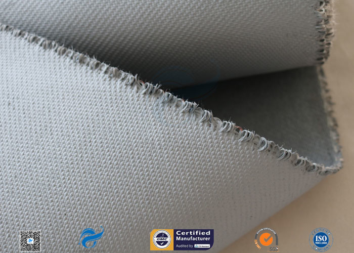 Grey Silicone Coated Fiberglass Fabric 47OZ 1.3MM Electrical Insulating