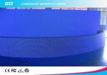 Rugged Wall P16 Building Outdoor Curved Led Video Screen For Commercial