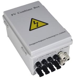 Quality 14 2out 1000vdc Solar Waterproof Pv Combiner Box With 4 In And 1 Out for outdoor wholesale