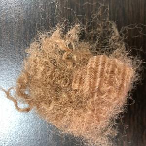 Quality Brown HS hollow siliconized polyester staple fiber for filling sofa wholesale