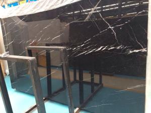 Quality Large Nero Marquina Marble Slab, Black and White Marble Stone Floor Tiles wholesale