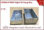 3"*6" Metal Electrical Gang Box BS4662 Hot Dip Galvanized Coil With Adjustable