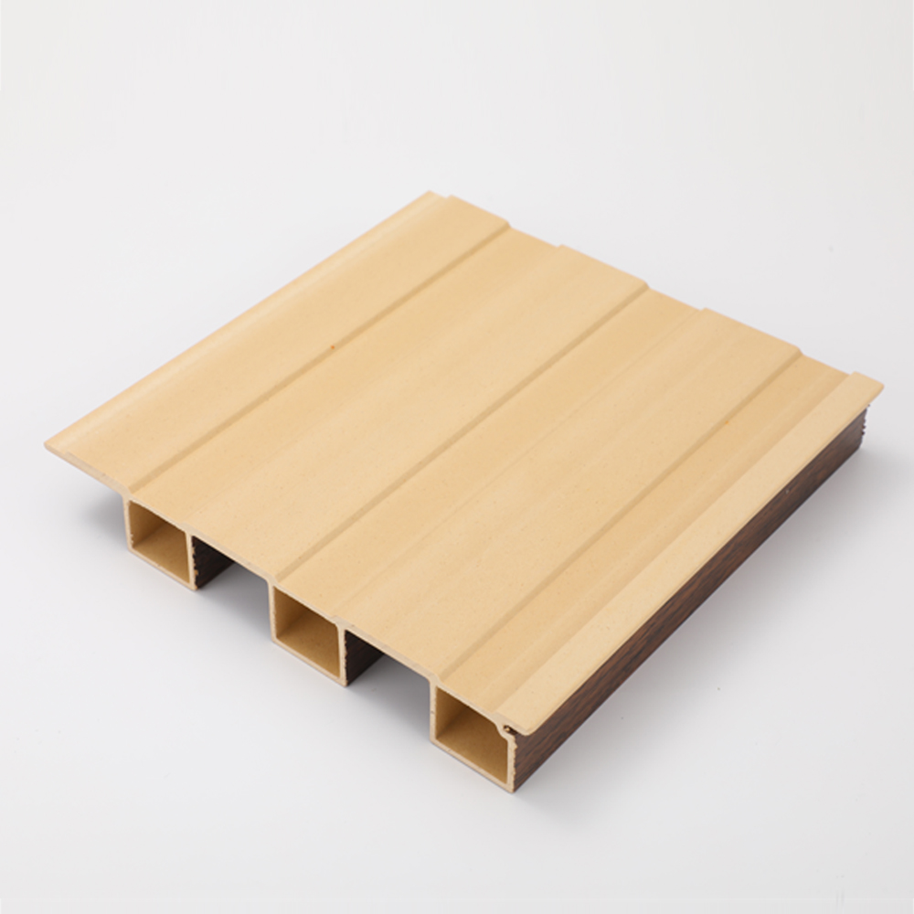 Nano PVC Wood Effect Indoor Fluted Wall Panel for Moisture-Proof Interior Decoration