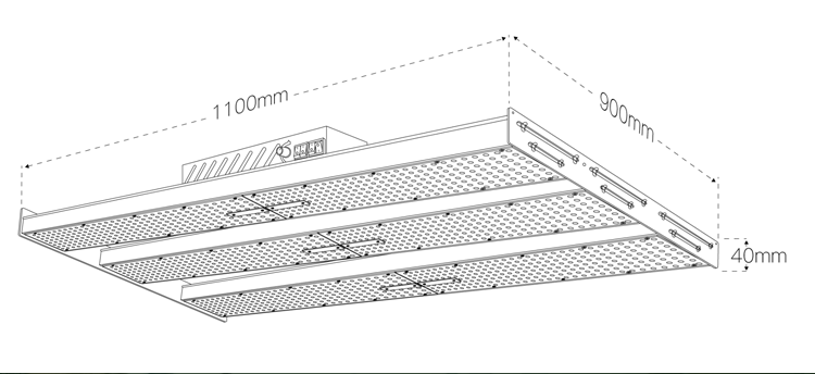 Sosen Driver 600W 5000k 385nm UV Full Spectrum Light Bar For Indoor Vegetable