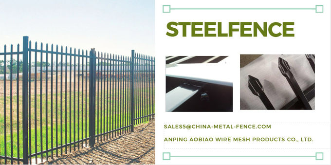 China factory high quality galvanized Tubular Iron Fencing galvanized for sale