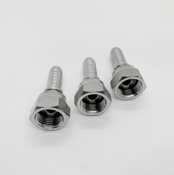 High Quality Jic Female Fittings Thread One Piece Crimping Hydraulic Hose Fittings