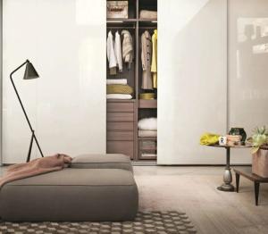 Quality High Gloss Sliding Bedroom Closet Storage Slim Wardrobe For Small Bedroom wholesale