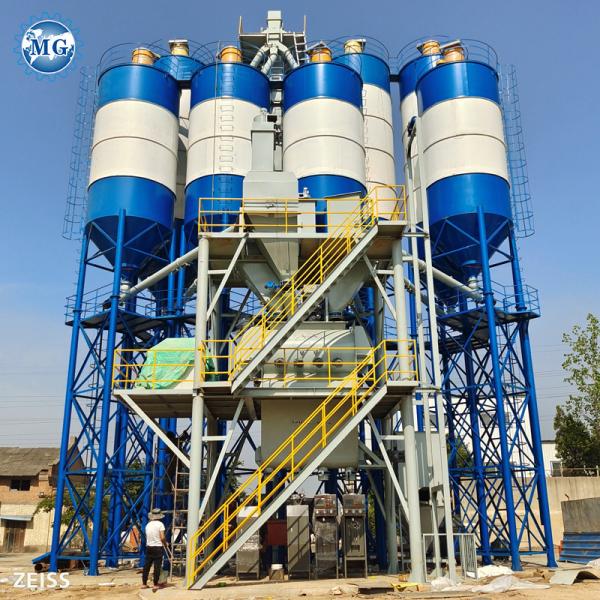 Energy Saving Dry Powder Mortar Production Line Wall Putty Sand Cement Mixing