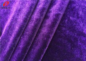 Quality Micro Korea Velvet Shiny Spandex Velvet Cloth Textile Fabric For Skirt / Dress wholesale