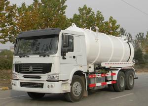 Quality Vacuum Pump Sewage Suction Truck , Septic Vacuum Trucks With Euro 2 Emission Standard wholesale