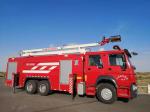 460hp 10 Wheeled Hydraulic Fire Truck , 18M Hydraulic Telescopic Water Rescue