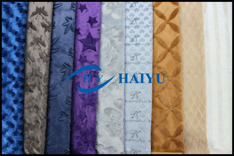 Soft Minky Velboa Fabric Tear - Resistant 0.5mm~5mm Pile Height