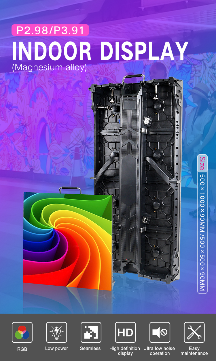 P3.91 Indoor Fixed LED Display Full Color For Hall Hotel High Refresh 3840Hz