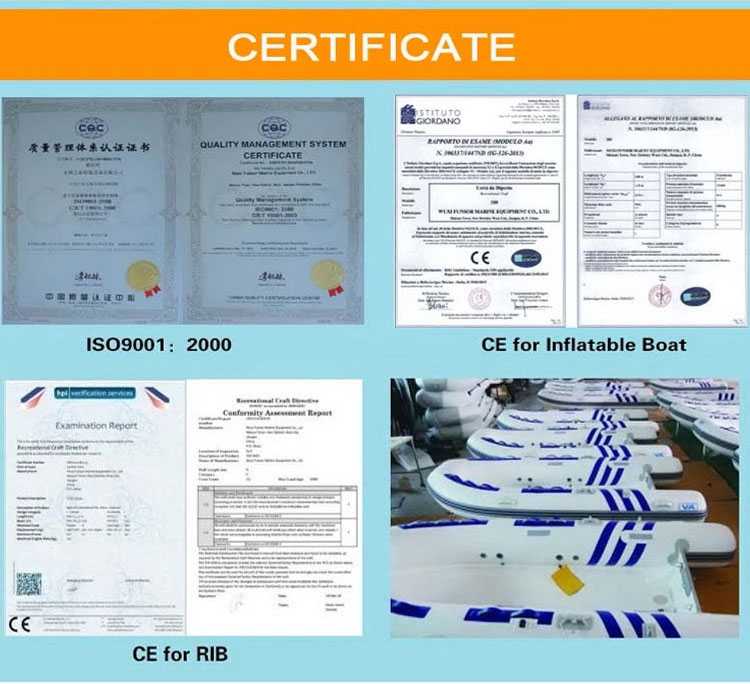 CE Certificate And Pvc Material 580 RIB Inflatable Boat With Engine , Rigid Hull Inflatable