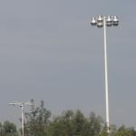 Conical / Tubular Anti - Corrosion Flood Light Poles , Q420 Q460 Steel Power