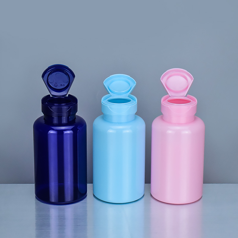 Empty Labels 200ml 300ml PET Pill Organizer Bottle for Pharmacy Pharmaceutical Plastic Vitamin Capsule Container Packaging