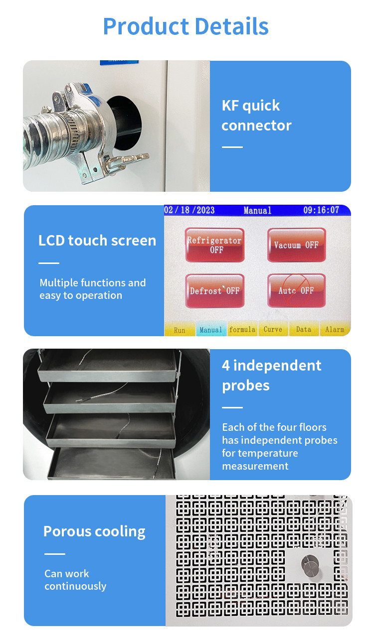 6kg 8kg Household Freeze Dryer Lyophilizer 1100W Fruit Food Mini Vacuum Dried