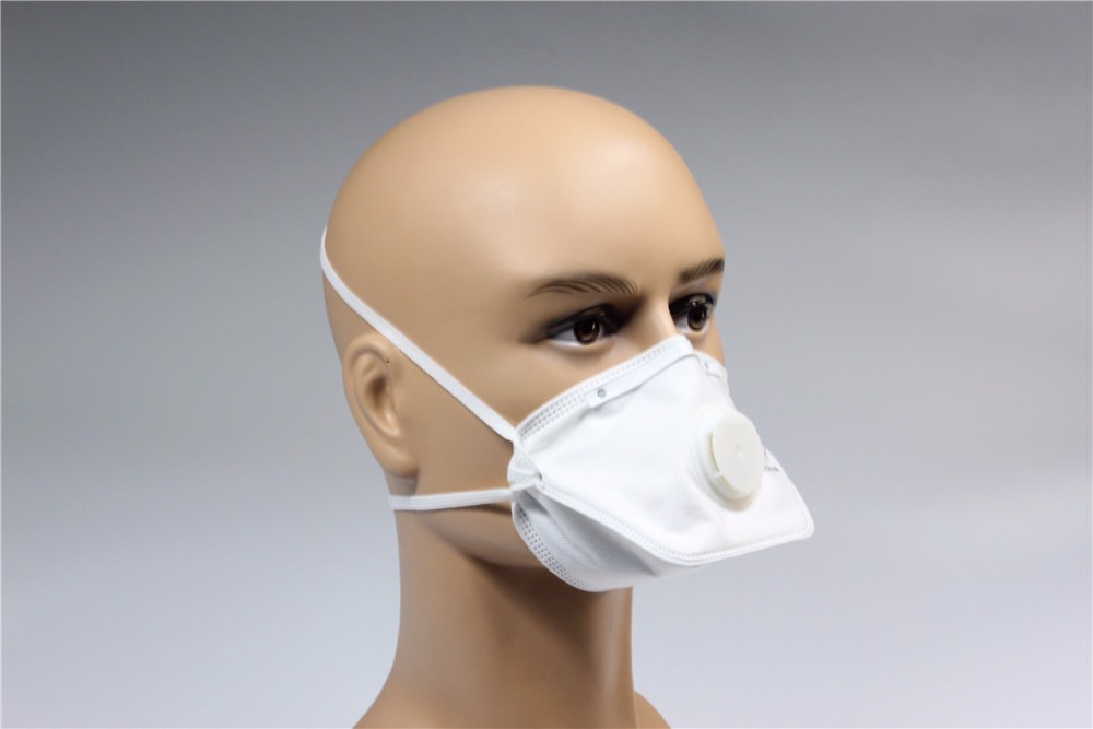 3 Ply N95 Disposable Face Mask / Disposable Particulate Respirator Clam Shape