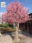 UVG CHR138 15ft pink faux cherry blossom tree in fiberglass trunk for party