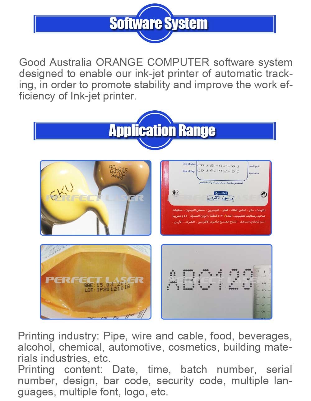 Small Character Coding Industrial Inkjet Printer High Degree Automation
