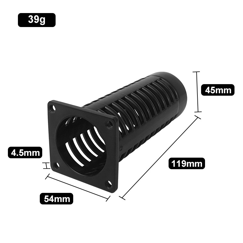 ABS Material Black Round Hollow Handle For Portable Anti Drone Shield Device System