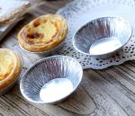 Disposable Egg Tart Baking Tray , Aluminum Foil Baked Goods Containers