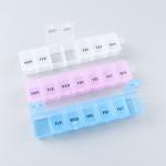 Athmedic Food Grade Weekly Pill Box Organizer Colored Medicine Store