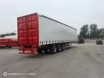 50t Curtain Side Van Open Light Cargo Semi Trailer Tread 1840mm