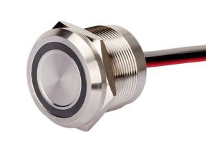 Quality 22mm Stainless Steel Piezo Touch Switch Led Light Waterproof 2 Wires Latching On Off wholesale