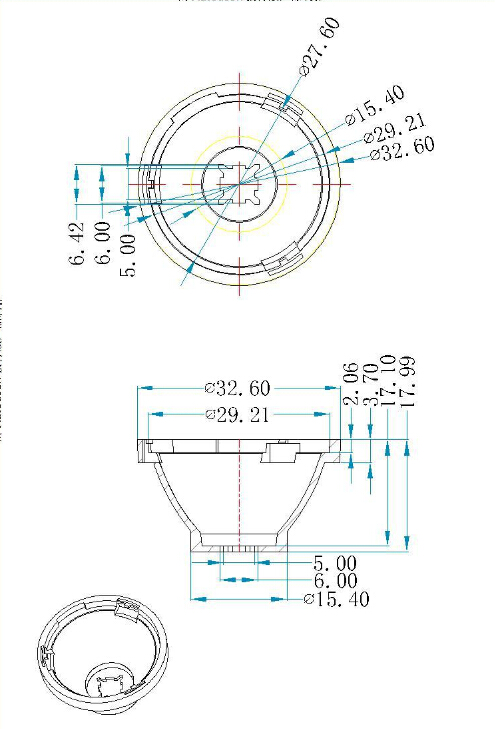 10 Degree 29mm XML LED Optics Lenses for Cree LED Flash Lighting