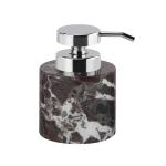 Purple Marble Bathroom Accessories Set Round Marble Hand Soap Dispenser White