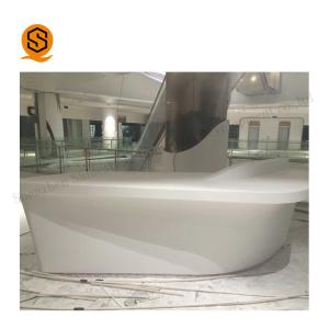 Quality Solid Surface Curved Salon Reception Desk wholesale