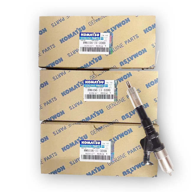 Komatsu 6156-11-3300 6D125 Engine Fuel Injector Assy 6156113300 For PC400-7 Excavator