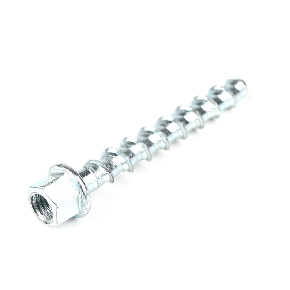 HEX Flange ZINC Plated Carbon Steel Concrete Masonry Screw Anchors for Ceiling System