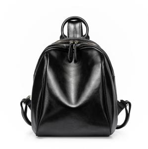Quality Fashion Backpacks Pure Leather School Bags Simple Cowhide Double Shoulder Bag wholesale