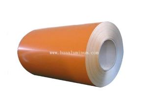 Quality RoHS Red 1300mm Wide Coated Aluminium Coil With Brushed Surface wholesale