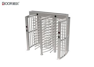 Quality Sus304 Brushed Stainless Steel Full Height Turnstile Security Door With Rfid Card wholesale