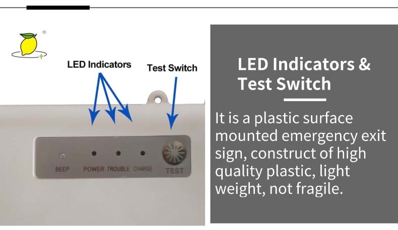 emergency led light sign led emergency light