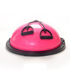 Quality PVC Gym Half Balance Ball Yoga Balance Ball Half With Resistance Bands Foot Pump wholesale
