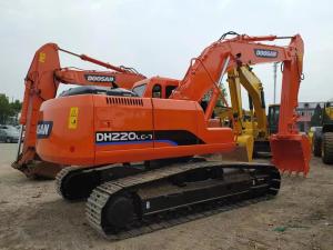 Quality 12.1rpm 4.9km/H Doosan Excavator Used 220 Excavator Used Earthwork Digger wholesale