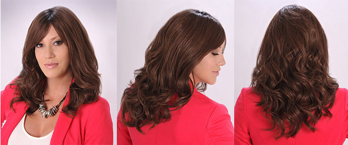 Fashion Office Lady 2017 New Style Beauty Woman’s Synthetic Wigs Body Wave None Lace