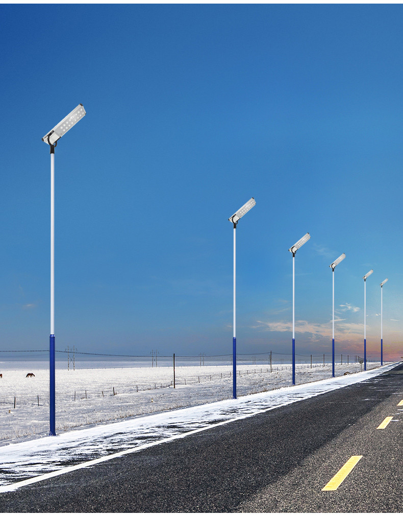 160W Integrated LED Solar Street Light Design 8 Heads Bison Type 717x357x50mm