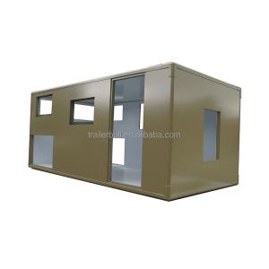 Quality Customizable Square FRP Motorhome Truck Camper Shell Perfect for Overland Expedition wholesale